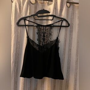 Zara Black Lace Detail Camisole